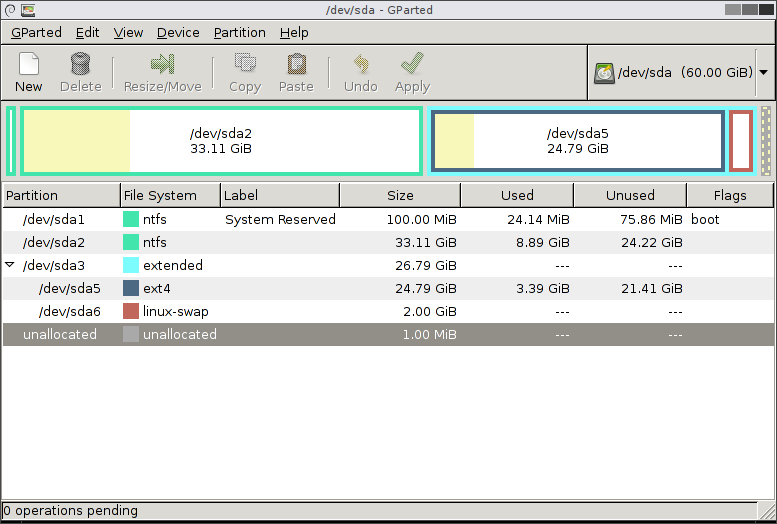 gparted live usb firmware bug